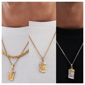 Collar Retro de Moda Masculina, Joyería de Mitología Griega, Moneda de <span class=keywords><strong>Apolo</strong></span>, Colgante de Oro de 18k, Collar de San Jorge de Acero Inoxidable - Product Image 3