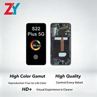 Écran tactile OLED LCD avec cadre pour S22+/S22PLUS/S906, haute luminosité, réparation de téléphone portable, remplacement, garantie 1 an