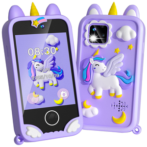 Mini Teléfono Celular Inteligente Eléctrico Electrónico para Niños, Juguete con Cámara para Niños - Product Image 1