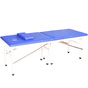 Cama de masaje plegable portátil de aleación de aluminio, 90 cm de altura plegada, para terapia de belleza y uso en acupuntura. - Product Image 2