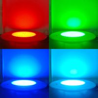 Yaokingled YK-SP635 Lámpara de Piscina de Superficie Ultra Delgada de 24W con Cuerpo de ABS, Acero Inoxidable, Resistente al Agua IP68, Control RGB, AC12V