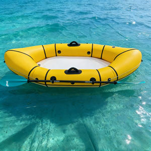 Kayak <span class=keywords><strong>gonflable</strong></span> d'extérieur en PVC léger à fond rigide, bateau pneumatique pour 2 personnes, planche à pagaie de rafting - Product Image 2