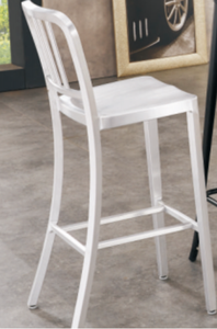 Modern Yellow Metal Bar Chair Contemporary Design Steady Frame Durable Water Resistant <b>Light</b> Weight for Home Bar Commercial Use - Product Image 4