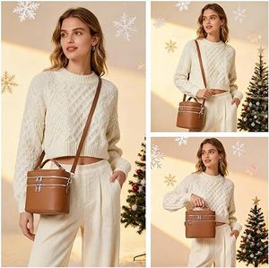 Nuova Borsa Organizer per Cosmetici Portatile con Cerniera e Manico, Stile Casual, per Esterni, in PU di Alta Qualità, per Pennelli da Trucco - Product Image 2