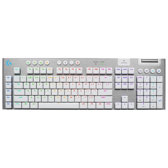 Logitech G915 X LIGHTSPEED Mechanical Full Size Wireless Gaming Keyboard Low Profile GL Switches Triple Mode RGB 800H Battery