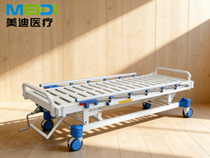 Lit d'hôpital médical <span class=keywords><strong>à</strong></span> <span class=keywords><strong>lattes</strong></span> réglables, pour soins <span class=keywords><strong>à</strong></span> domicile, certifié CE - Product Image 2