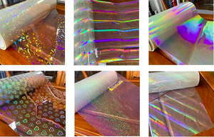 Arc-en-ciel <span class=keywords><strong>Sweet</strong></span> <span class=keywords><strong>Heart</strong></span> Little Dots Plusieurs modèles de conception <span class=keywords><strong>Film</strong></span> de stratification thermique holographique Laser Transparent personnalisé - Product Image 4
