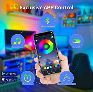 <span class=keywords><strong>Tira</strong></span> de Luces <span class=keywords><strong>LED</strong></span> RGB 5050, Control por aplicación, <span class=keywords><strong>USB</strong></span> <span class=keywords><strong>5V</strong></span>, lámpara Flexible, cinta de diodos para Festival, dormitorio, <span class=keywords><strong>Tira</strong></span> de Luces, TV, PC, Luz de escritorio - Product Image 3