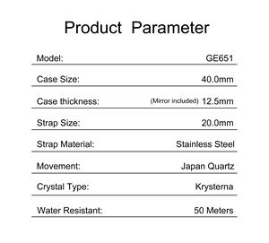 Vente en gros de pièces détachées pour montres fabricant Montre à quartz unique Montre à quartz à surface circulaire - Product Image 6