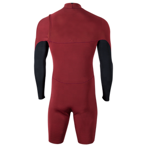 Traje de Neopreno Personalizado con Logotipo <span class=keywords><strong>para</strong></span> Hombre, 3mm 2mm 4mm, Superelástico, con Cierre en el <span class=keywords><strong>Pecho</strong></span>, Mangas Largas y Piernas Cortas, <span class=keywords><strong>para</strong></span> Surf, Buceo y Deportes Acuáticos de Primavera - Product Image 4