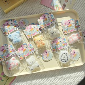 Wholesale Cute Fluffy Animal Squeeze Toy Keychain Soft Plush Pinch Toys Individually Packed Party Favor Kids Novelty <b>Gift</b> - Product Image 3