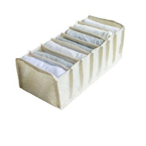 Organizador de Ropa para el Hogar, Cesta de Almacenamiento Plegable de Tela, Rectangular, de Color Sólido, Tipo Cajón, Caja de Almacenamiento Compartimentada para Armario - Product Image 2