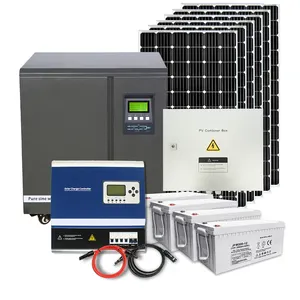 Produk untuk pelacakan pv array channel carport mobil braket dudukan tanah 10kw energi hibrida pada grid Sistem rumah tenaga surya