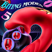 Vibrador Gelances Rose USB con Vibración de Punto G para Mujeres, Estimulación del Clítoris, Succión, Lamido, Placer Intenso, Orgasmo con Mordida de Labios