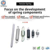 Ressort hélicoïdal personnalisé en acier au carbone, petit diamètre de fil, ressort d'extension industriel, quincaillerie enroulée, traitement de surface au zinc pour