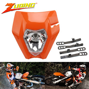 Conjunto de faros para motocicleta ZUQING HL101 35W 6000K negro para bicicletas todoterreno - Product Image 5