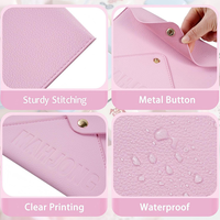 Porte-cartes de mahjong en cuir PU vegan, organiseur de cartes de mahjong, étui pour cartes de mahjong, accessoires de mahjong pour soirée de jeu, cadeau pour les amateurs de mahjong