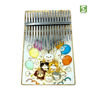Kalimba <span class=keywords><strong>de</strong></span> 17 <span class=keywords><strong>Notas</strong></span> <span class=keywords><strong>de</strong></span> Madera con Esmalte Cloisonné, <span class=keywords><strong>Piano</strong></span> <span class=keywords><strong>de</strong></span> Pulgar, Regalo Creativo - Product Image 3