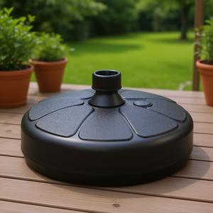 Base de Plástico Negra para Sombrilla de Patio, 4 Galones, Rellenable con Arena, Muebles Modernos para Exteriores - Product Image 3