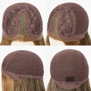 Perruques en Fibre Synthétique Japonaise Futura en Gros, Perruque Lace Frontale Mono en Cheveux Kanekalon, Perruque Blonde en Monofilament pour Femmes - Product Image 5