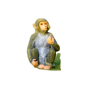 Sculpture de singe en fibre de verre en stock, directement de l'usine, statue d'animal personnalisée pour l'affichage extérieur dans les centres commerciaux, les plazas et les halls d'hôtels - Product Image 1