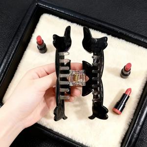 Vente flash, nouveaux motifs créatifs, forme de cœur, grand clip à cheveux en PVC de 12 cm pour femmes, amoureux des animaux, accessoires pour cheveux et maintien des cheveux - Product Image 3