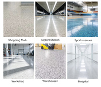 Revêtement de sol en sable coloré époxy, application au grattoir, terrazzo, peinture haute résistance pour meubles, imperméable