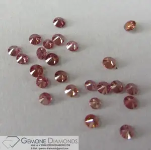 钻石纯色宝石宝石圆形钻石圆形灿烂切割0.01 Ct至0.20 Ct石材不同设计价格便宜100% GD39