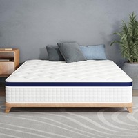 Échantillons Disponibles Matelas Confort Mi-Ferme en Boîte, Mousse à Mémoire de Forme Haute Qualité, Ressorts, Housse Amovible