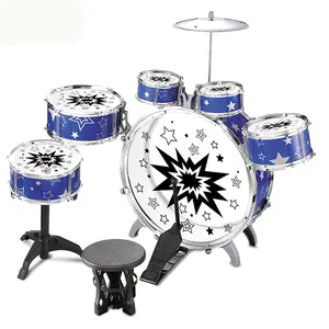 6つのジャズドラムおもちゃセットキッズミュージカルロックロールドラムおもちゃセット
