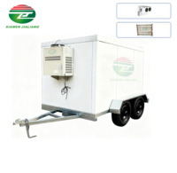 Chambre froide portable d'extérieur, boîte de refroidissement mobile personnalisée, remorque frigorifique, réfrigération alimentaire