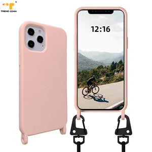 Étui à <span class=keywords><strong>cordon</strong></span> de collier à bandoulière en Silicone rose unique pour <span class=keywords><strong>iPhone</strong></span> 16 <span class=keywords><strong>Pro</strong></span> <span class=keywords><strong>Max</strong></span> S25 emballage de boîtier de téléphone portable détachable - Product Image 3