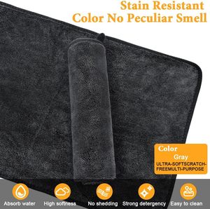 Toalla de Secado Rápido para Auto NOVISON de Microfibra y Poliéster, 1200GSM, 90x60CM, con Bucle Retorcido - Product Image 4