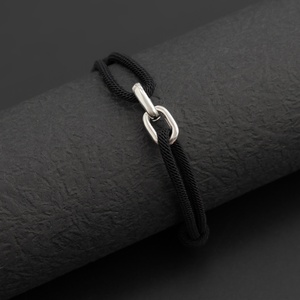 Pulsera de Cuerda de Milán Ajustable con Dijes para Hombre, Estilo Minimalista, para Uso Diario, Joyería de Moda, Accesorios - Product Image 6