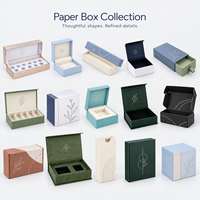 Custom Recycled Kraft Rigid Gift Paper Box Magnetic Closure Reusable Waterproof Oblong Shape Personalized Logo for Jewelry