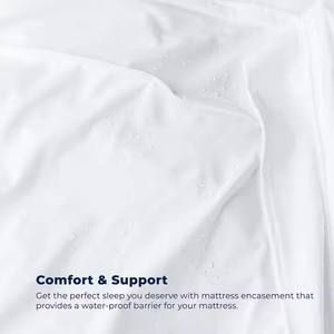 6-Side fermuarlı su geçirmez yatak koruyucu ikiz su geçirmez şilte kılıfı ikiz yatak örtüsü kutusu bahar <span class=keywords><strong>Encasement</strong></span> - Product Image 4