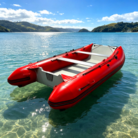 Kayak gonflable en PVC robuste pour 6 personnes, 450 cm / 15 pieds, stable et durable, canoë pour la pêche, les excursions, les sports nautiques récréatifs