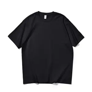 Hoge Kwaliteit 3d T-shirt Zwaargewicht Katoenen T-shirt Bedrukken Leverancier Ringer Mannen Essentiële Bladerdeeg Print T-shirt