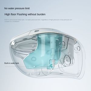 Inodoro Inteligente Suspendido <span class=keywords><strong>para</strong></span> Baño de Hotel, Bidé con Lavado <span class=keywords><strong>Vaginal</strong></span>, Sistema de Autolimpieza, Diseño Eléctrico Automático, Cerámica Blanca, Control Remoto - Product Image 5