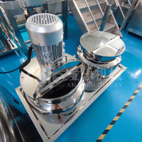 Mélangeur à levier sous vide en acier inoxydable 200L 500L pour la fabrication de cosmétiques, onguents, lotions, crèmes, mayonnaise et vaseline