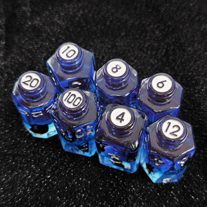 Nhựa Mèo Potion chai xúc xắc cho trò chơi nhập vai ngục tối & rồng Tabletop chơi game xúc xắc DND nhựa đa diện hai tông màu xúc xắc - Product Image 5