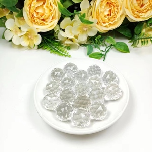 Esferas de Cristal Transparente de 20 mm, Bolas Facetadas para Decoración, Prismas, Atrapasoles, Cuarzo Transparente al por Mayor - Product Image 2