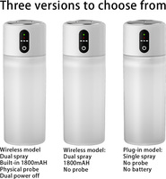Humidificateur ultrasonique silencieux à double pulvérisation, alimenté par USB et piles, avec humidistat, portable pour la maison, la voiture et le bureau