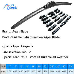 2025 新款多功能混合雨刷片天然橡胶硅胶适合99%汽车14-32英寸静音流体力学无框 - Product Image 2