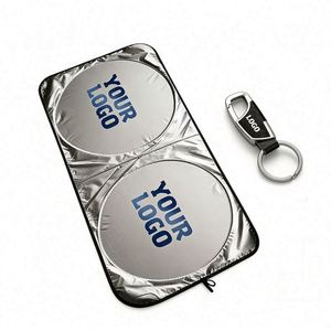 Dealer Promo Business Gift Logo Sun <b>Shade</b> Foldable Car Front <b>Window</b> Sunshades Polyester Windshield Sunshade Wholesale - Product Image 1