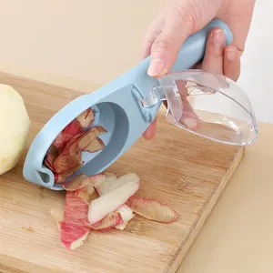 <b>Vegetables</b> Peeler with Container Multifunctional Potato <b>Cutter</b> Slicer Paring Knife with Storage Case Kitchen Tool Gadget - Product Image 4