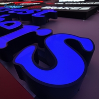 Enseigne lumineuse LED 3D personnalisée pour extérieur, lettres lumineuses, signalétique pour magasin, bâtiment, mur, publicité