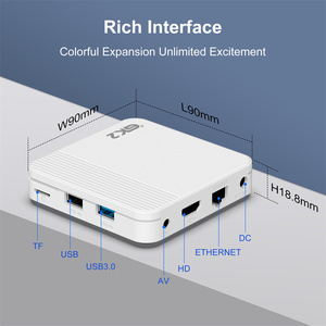 กล่องทีวีอัจฉริยะแอนดรอยด์14นิ้ว GK2เครื่องเล่นมีเดีย8K RK3518 2GB 16GB 4K HD BT5.4 WIFI6กล่องรับสัญญาณ - Product Image 3