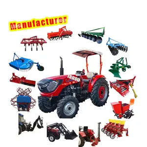 Cheap chinese small farm tractors for agriculture 120 hp 4x4 agriculture mini tractors seeder for tractor
