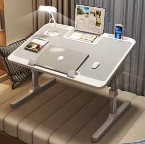 שולחן עבודה נייד עם שולחן עבודה מחשב מחברת מעץ שולחן מחשב מחשב נייד עם מיטה הרמה תכונה לשימוש חדר שינה - Product Image 6